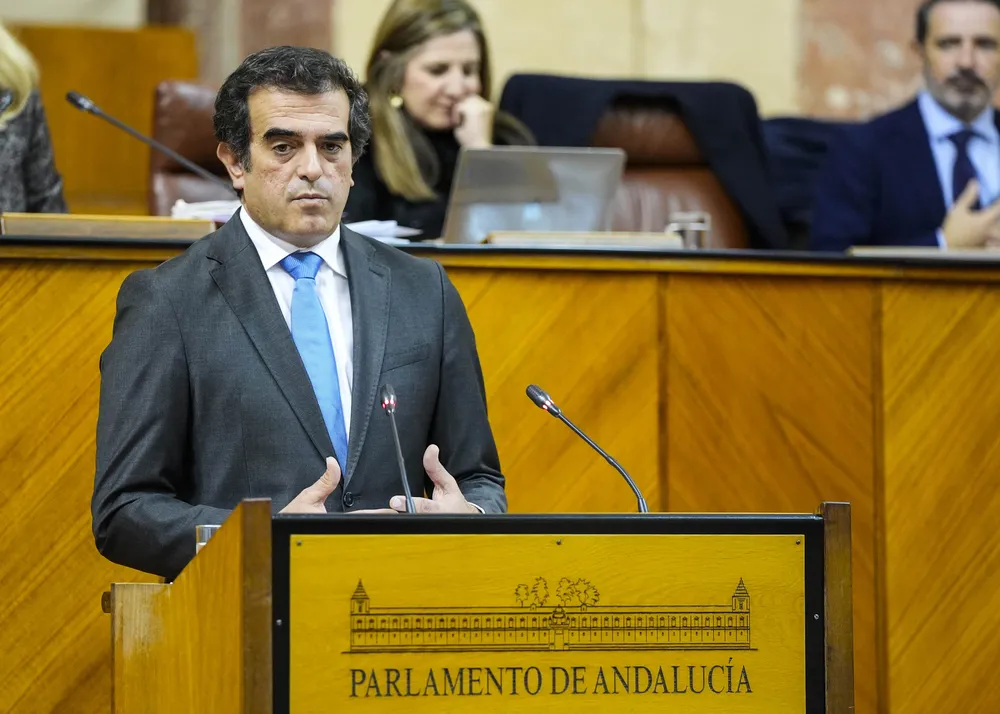 El presidente de Vox en Málaga, Antonio Sevilla, repetirá como 'número 1' por la provincia. / Parlamento de Andalucía