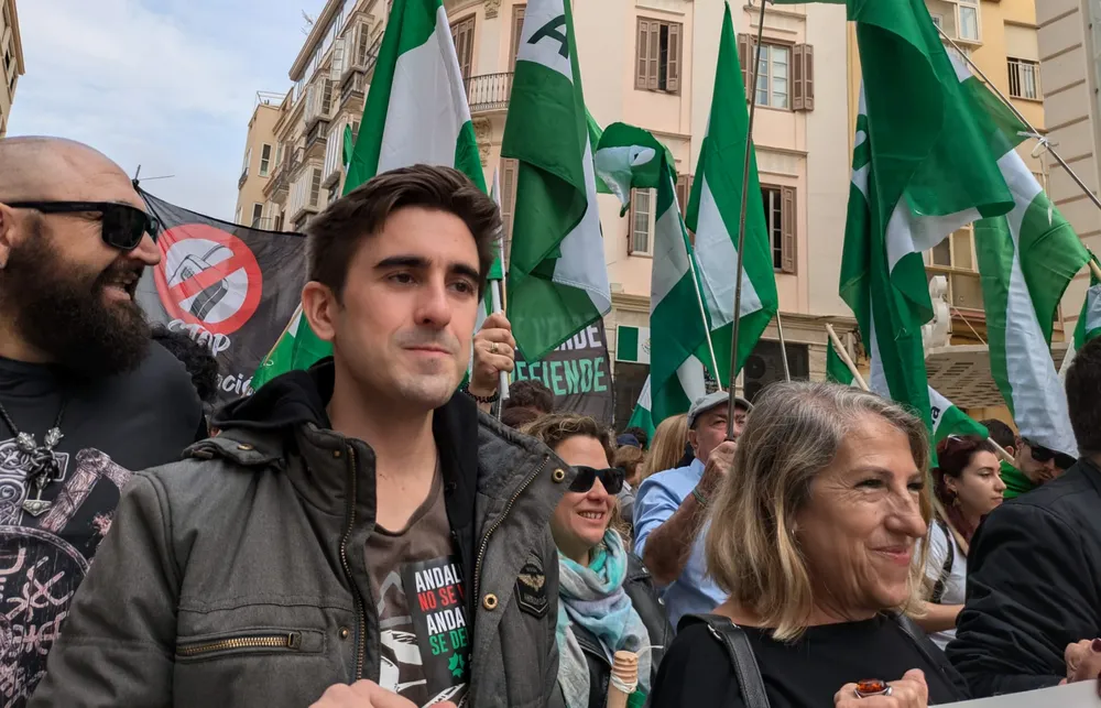 El candidato de Adelante Andalucía por la provincia de Málaga, Luis Rodrigo. / Samuel Saborido